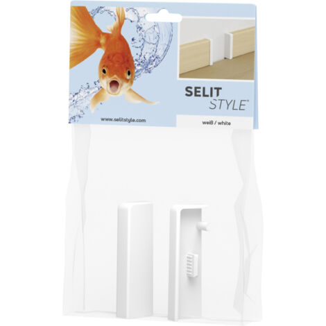 SELITSTYLE Endkappen weiß Höhe 50 mm Clips & Ecken