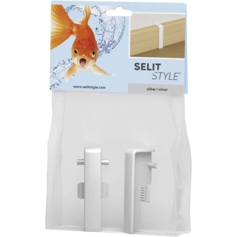 SELITSTYLE Verbinder silber Höhe 50 mm Clips & Ecken