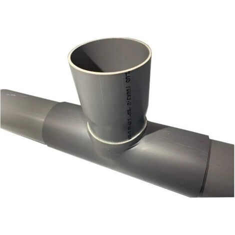 Sella del ramo PVC 40x40 mm a 90 gradi, lunga 15cm