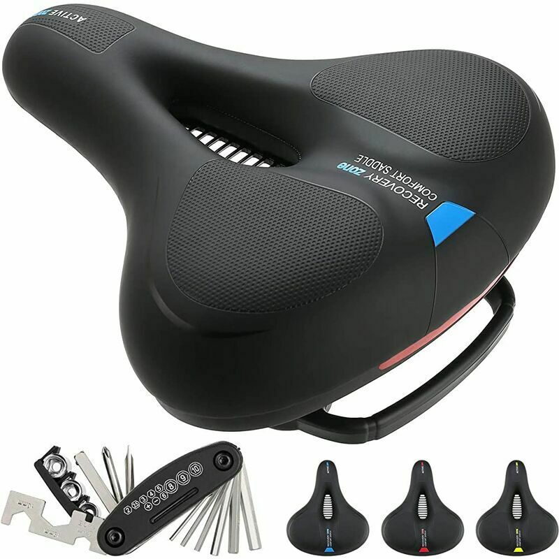 Sella per bici. Sella a doppia molla. Comodo