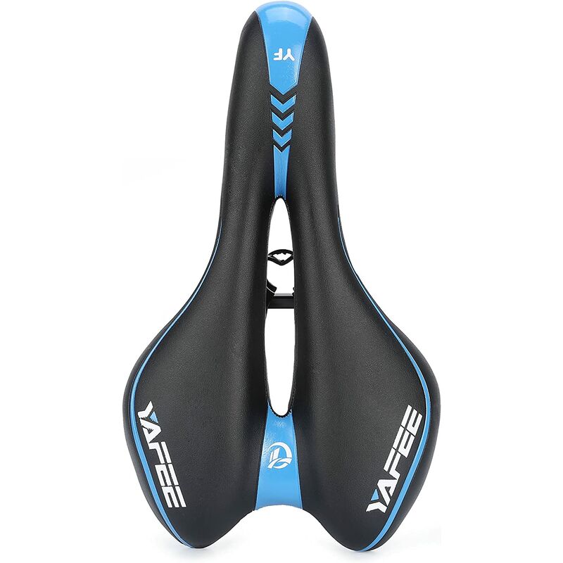 Sella per bicicletta imbottita in pelle da uomo e