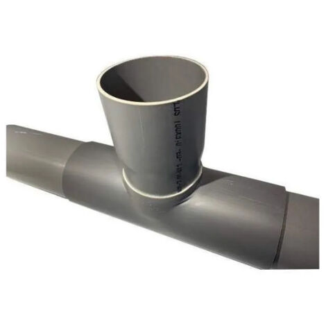 Sella per rami a 90 gradi in PVC 80x80 mm, lunghezza 30 cm