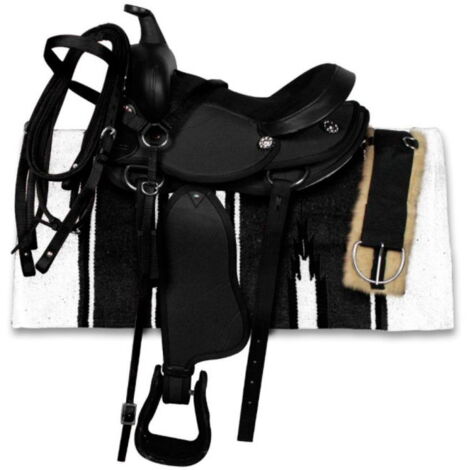 Reggisella Per Cavallo Pieghevole Doppio - Supporto Parete/Porta Per Selle, Nero - Foto 3