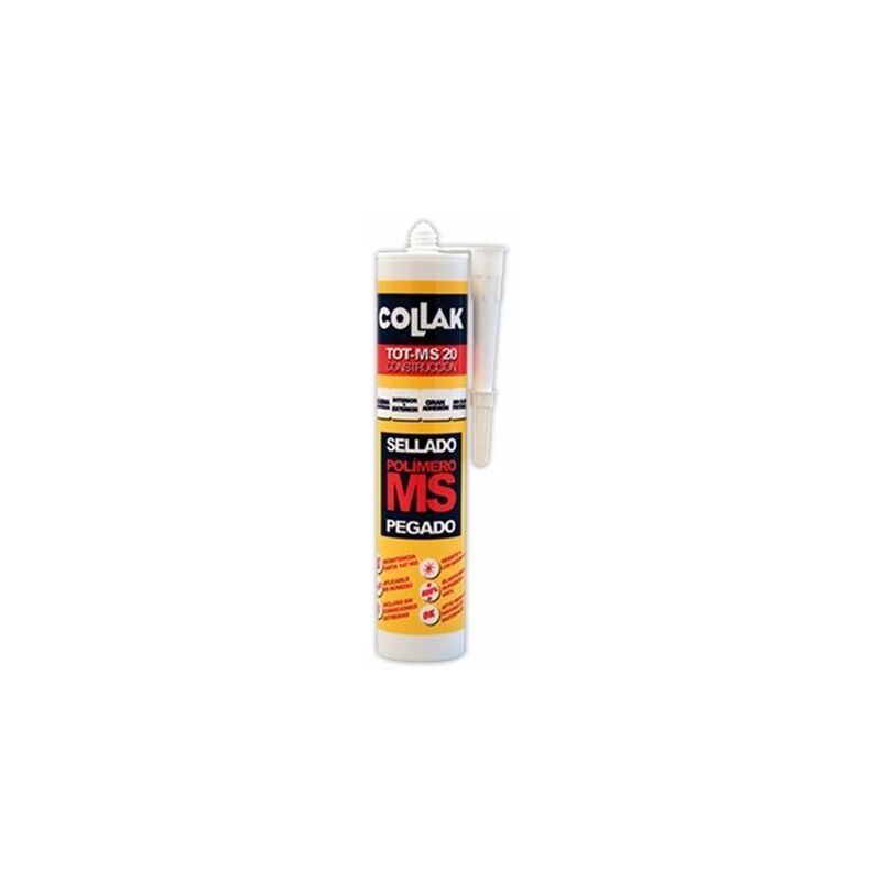 

Sellador adhesivo polímero blanco 280ml TOT-MS20 - Collak