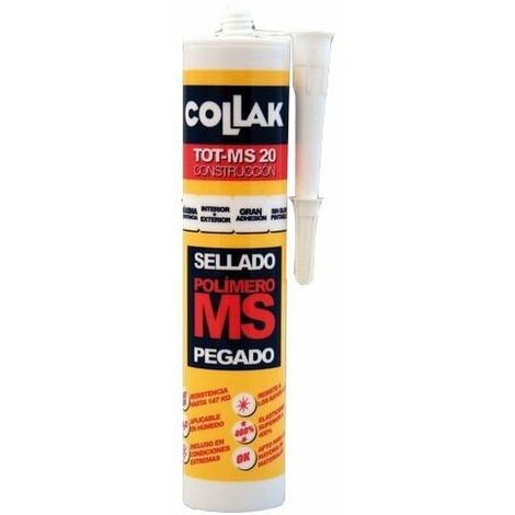 COLLAK Sellador Adhesivo Elástico TOT-MS 20 Blanco