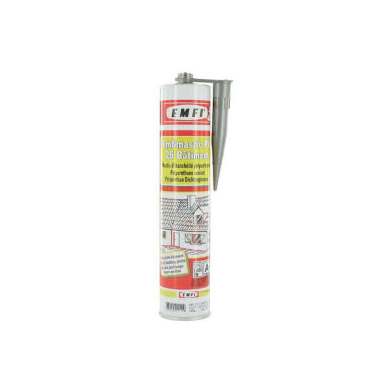 

sellador de poliuretano PU gris EMFI 25 edificio 310ml - Gris