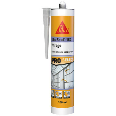 Sellador de silicona elástica SIKA Sikaseal-162 Vitrage - Translúcido - 300ml