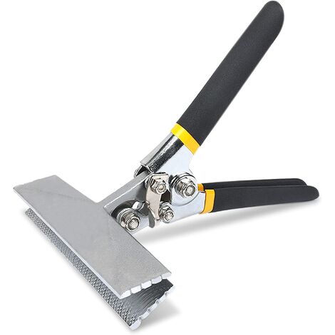 Sellador manual de chapa, herramientas de doblado de chapa de mordaza recta de 6 pulgadas para aplanar metal, mango de cojín de doble inmersión