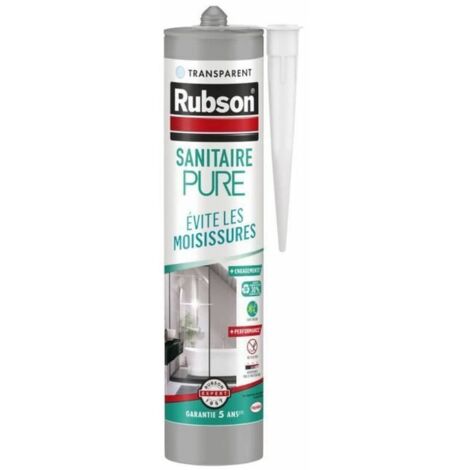 Sellador puro sanitario para cocina y baño RUBSON transparente 280ml Rubson