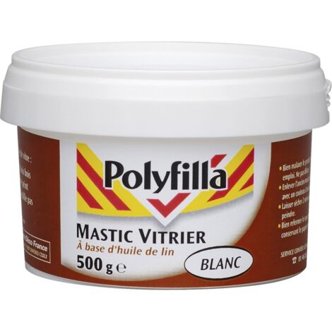 Sellador vidriero POLYFILLA 500 g blanco POLYFILLA