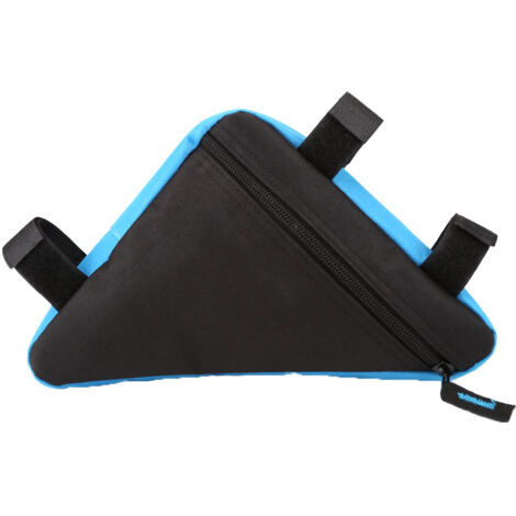 Selle avant à dégagement rapide, accessoires de vélo, Tube supérieur, sac à outils triangulaire (noir et bleu)