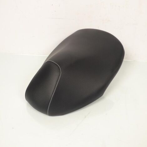 Selle biplace noire coture blanche pour scooter MBK 50 Nitro