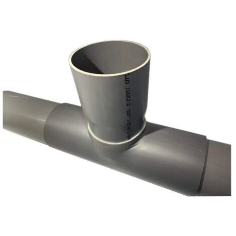 ESPINOSA Selle de branchement PVC 125x100 mm à 90 degré, long de 30 cm