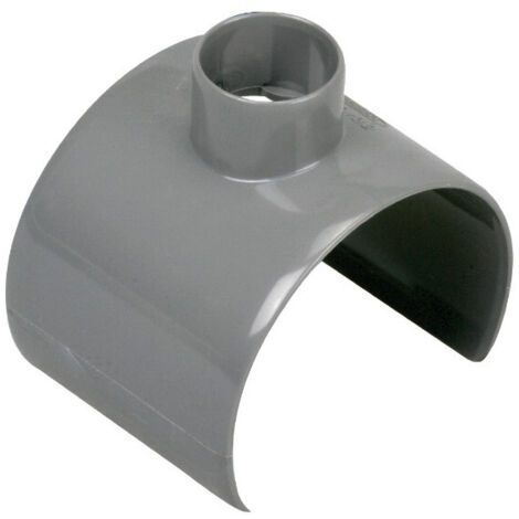 Selle de branchement PVC Wavin 100–110/32 mm Gris ZF103