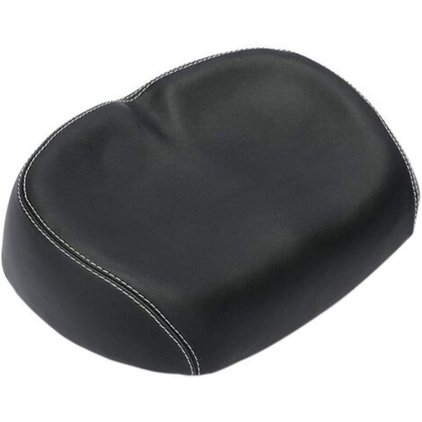 Selle de vélo large, housse de coussin de selle de vélo respirant confortable selle de vélo de vélo de VTT,