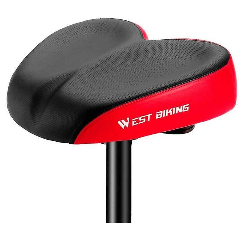 Selle de vélo pour vélo, gros cul, vélo de montagne, confortable, rétro, accessoires de vélo, rouge