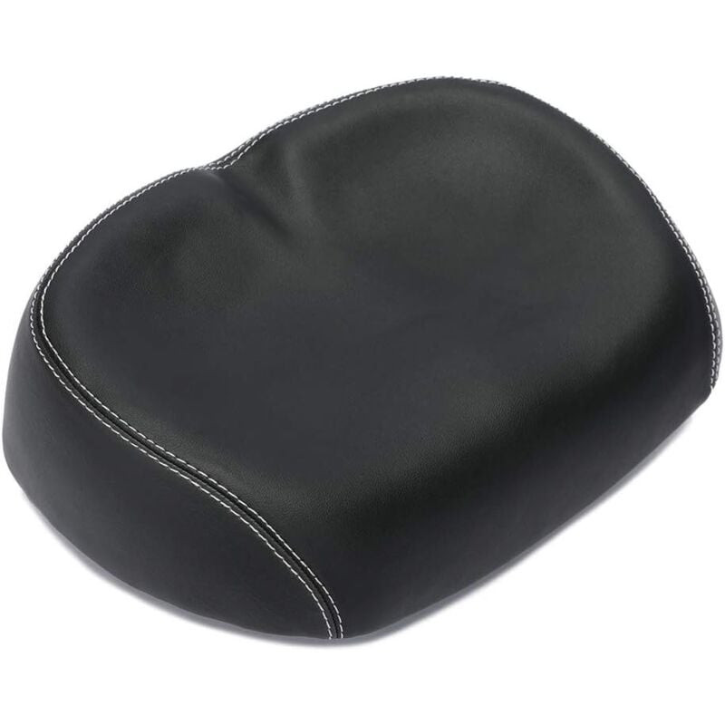 Selle de vélo sans Nez, Selle élargie Douce et Absorbant Les Chocs avec Double Amortisseur, Remplacement du siège de vélo, Convient à la Plupart des