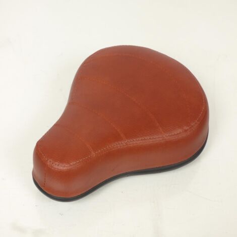 Selle pilote marron sans ressort pour mobylette Peugeot 50 103