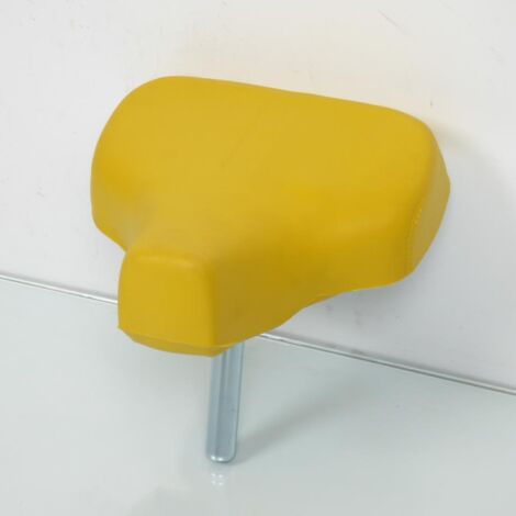 Selle pilote RSM pour Mobylette Peugeot 50 NC jaune D25mm Neuf