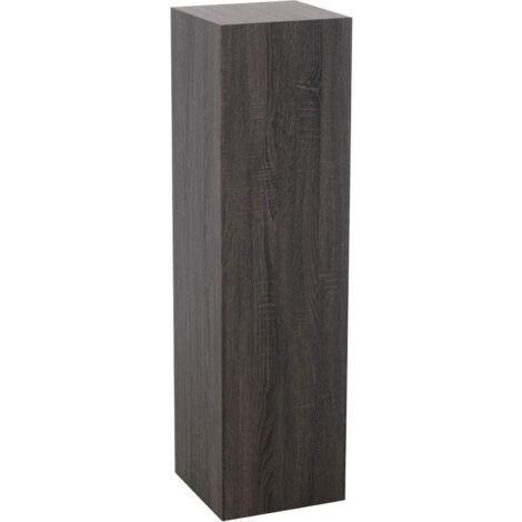 Sellette carrée 30x30x110 cm décor gris foncé