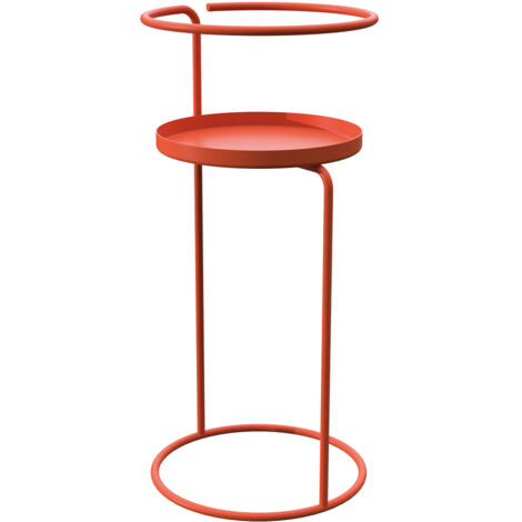 Sellette Cylindra Métal 55x26 cm Ø23 cm Terracotta Louis Moulin