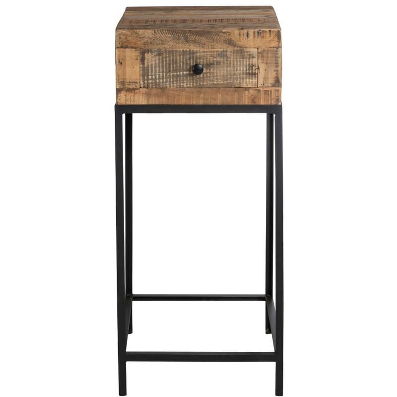 Sellette en bois recyclé et métal Vicky