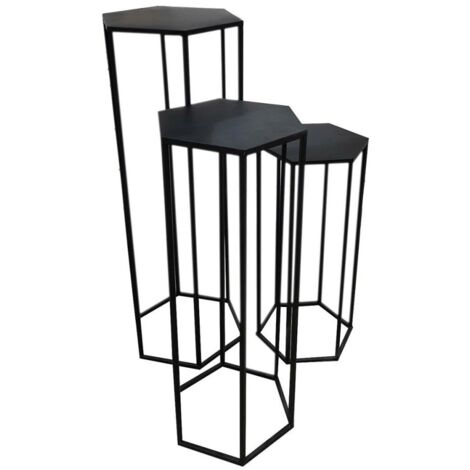 Sellette gigogne métal noir X3
