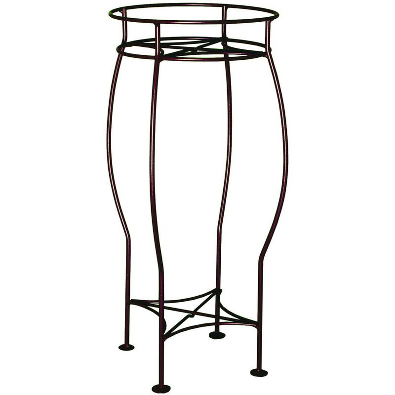 Louis Moulin - Sellette ronde fer vieilli h. 60 pour pot 26 cm - Acier époxy