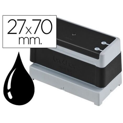 Sello automatico brother 27 mm x 70 mm negro (pack de 6 uds.)