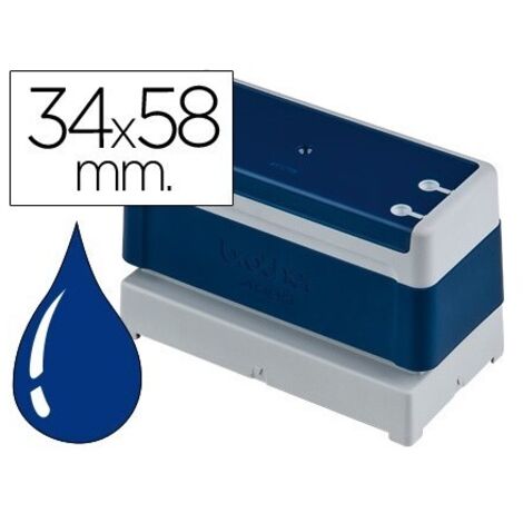 Sello automatico brother 34 mm x 58 mm azul (pack de 6 uds.)