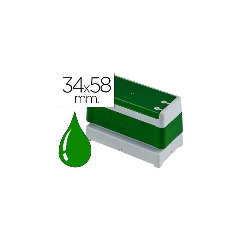 

montura de sello verde de 34mmx58mm unidad - Brother