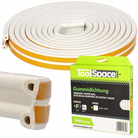 Sello "P" blanco de 2 x 3