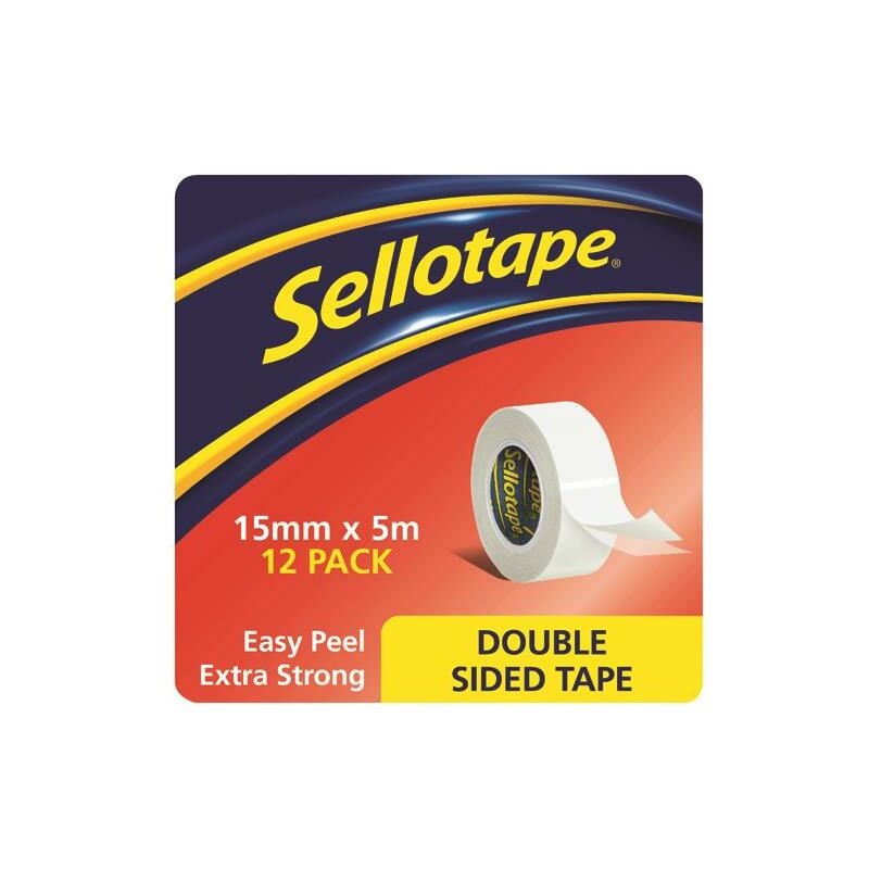 e Double Sided Tape 15mm x 5m - Sellotap