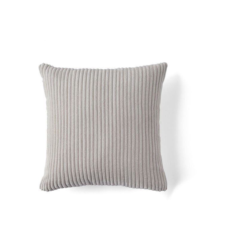 Lisa Design - Selma - coussin - en velours côtelé - 40x40 cm - beige