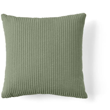 Selma - coussin - en velours côtelé - 50x50 cm - vert sauge