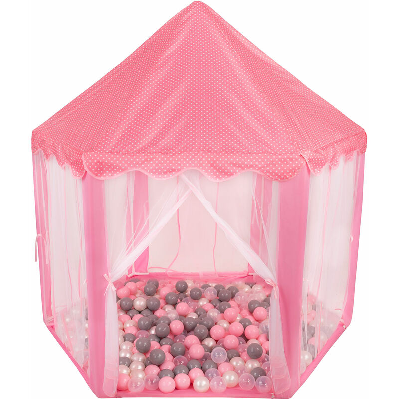 

Pabellón De Princesa Con 200 Bolas 6 Cm Tienda Para Niños, Rosa:Perla/Gris/Transparente/Rosa Claro - rosa:perla/gris/transparente/rosa claro - Selonis