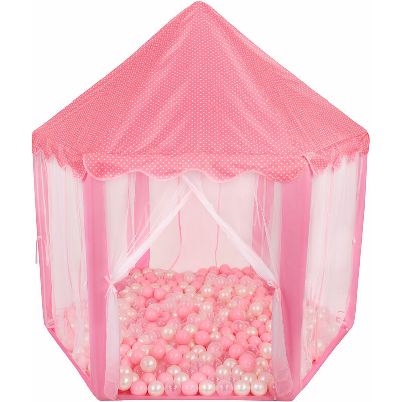 

Pabellón De Princesa Con 900 Bolas 6 Cm Tienda Para Niños, Rosa:Rosa Claro/Perla/Transparente - rosa:rosa claro/perla/transparente - Selonis