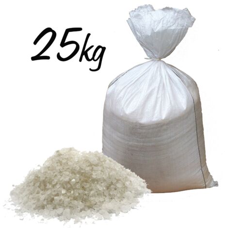 Sels de bain blancs de l'Himalaya 1-2 mm - Sac de 25 kg- Vendu par 1