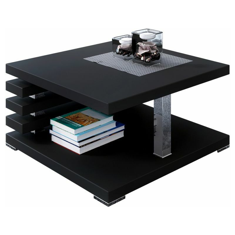 

Selsey Ariene - Banco / Mesa de centro - 60x60 cm - negro mate - moderno