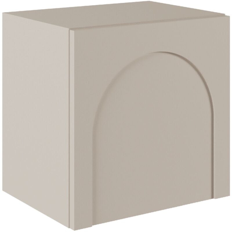 Selsey Arkadia – Nachttisch Mit Bogenausschnitt, Kaschmirgrau, 50 Cm