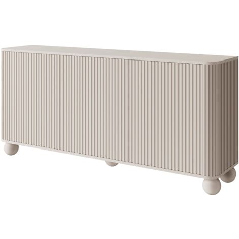Selsey ARVELLO - Buffet 3 portes - 163 cm - grège sur pieds