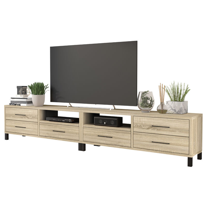 

Selsey Azelle Double - Mueble TV - para la sala de estar - roble sonoma - 6 cajones