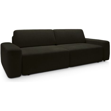 Selsey BALEO - Canapé convertible 3 places - olive chenille