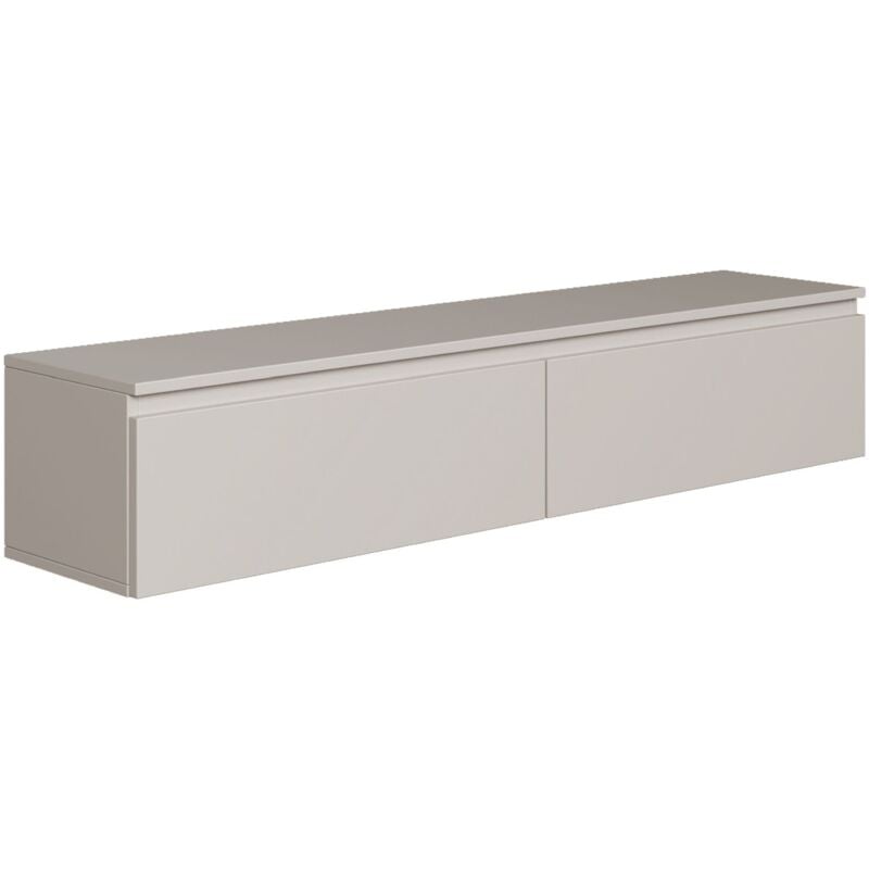 Selsey - bemmi- Meuble tv 2 portes - suspendu - 150 cm - greige