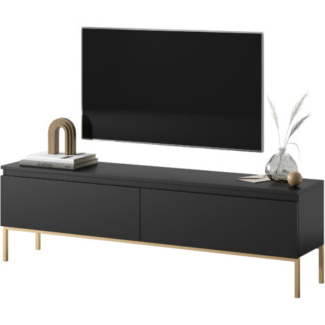 Selsey BEMMI - Mobile TV - 150 cm - nero con gambe dorate