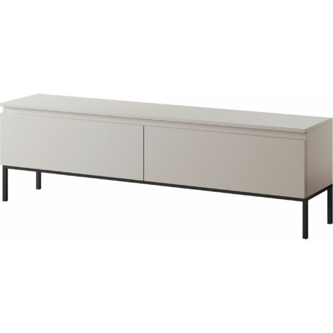 Selsey Bemmi - Mobile TV con piedini neri - 150 cm - beige