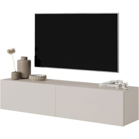 Selsey BISIRA - Meuble TV - 140 cm - taupe (gris-beige)