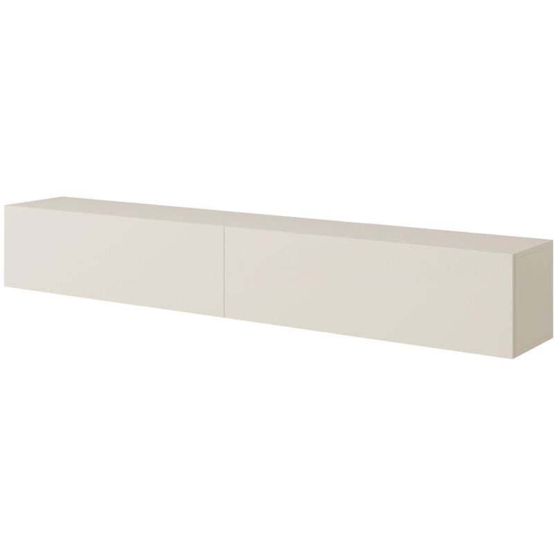 Selsey - bisira - Meuble tv - 200 cm - taupe (gris-beige)