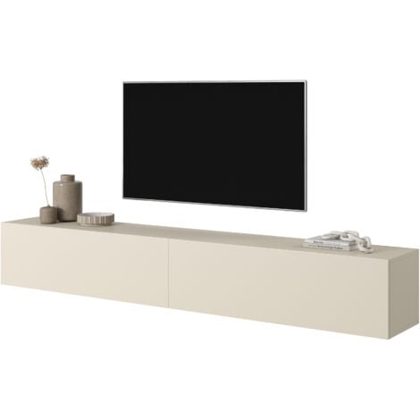 Selsey BISIRA - Mueble TV gris beige 200 cm