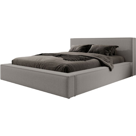 Selsey Bocalio - Lit double capitonné 140 cm - gris foncé